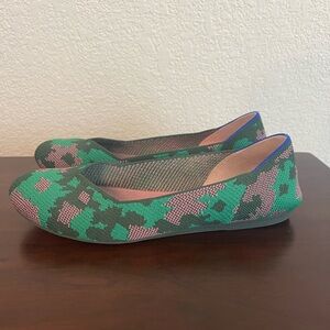 Rothy’s The Flat Botanicamo green camo